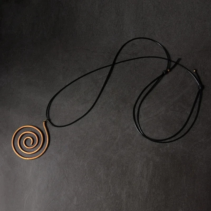 Handmade Pure Copper Necklace Pendant Vintage