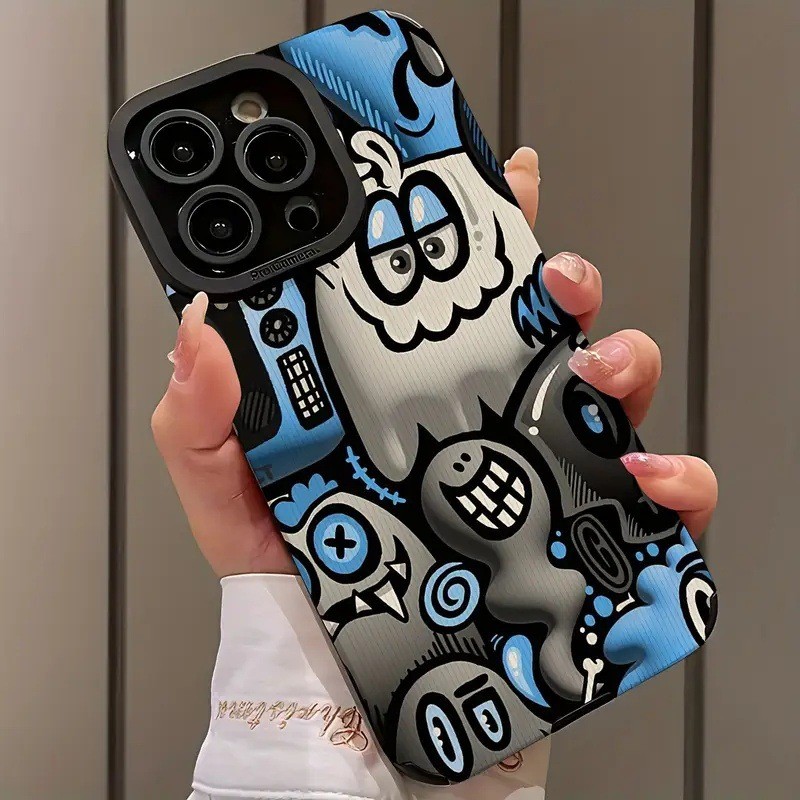 Little Monster Phone Case Graffiti Drop-resistant
