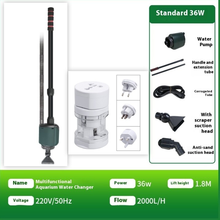 Fish Tank Water Exchange Manure Suction Device Electric Wash And Clean Pumping