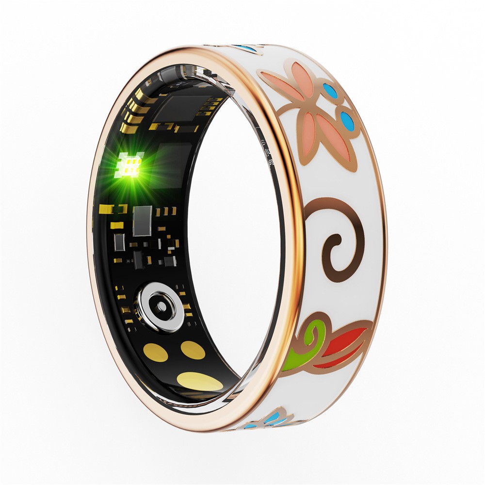 Stainless Steel Electroplating Smart Ring Luminous Dragon Pattern
