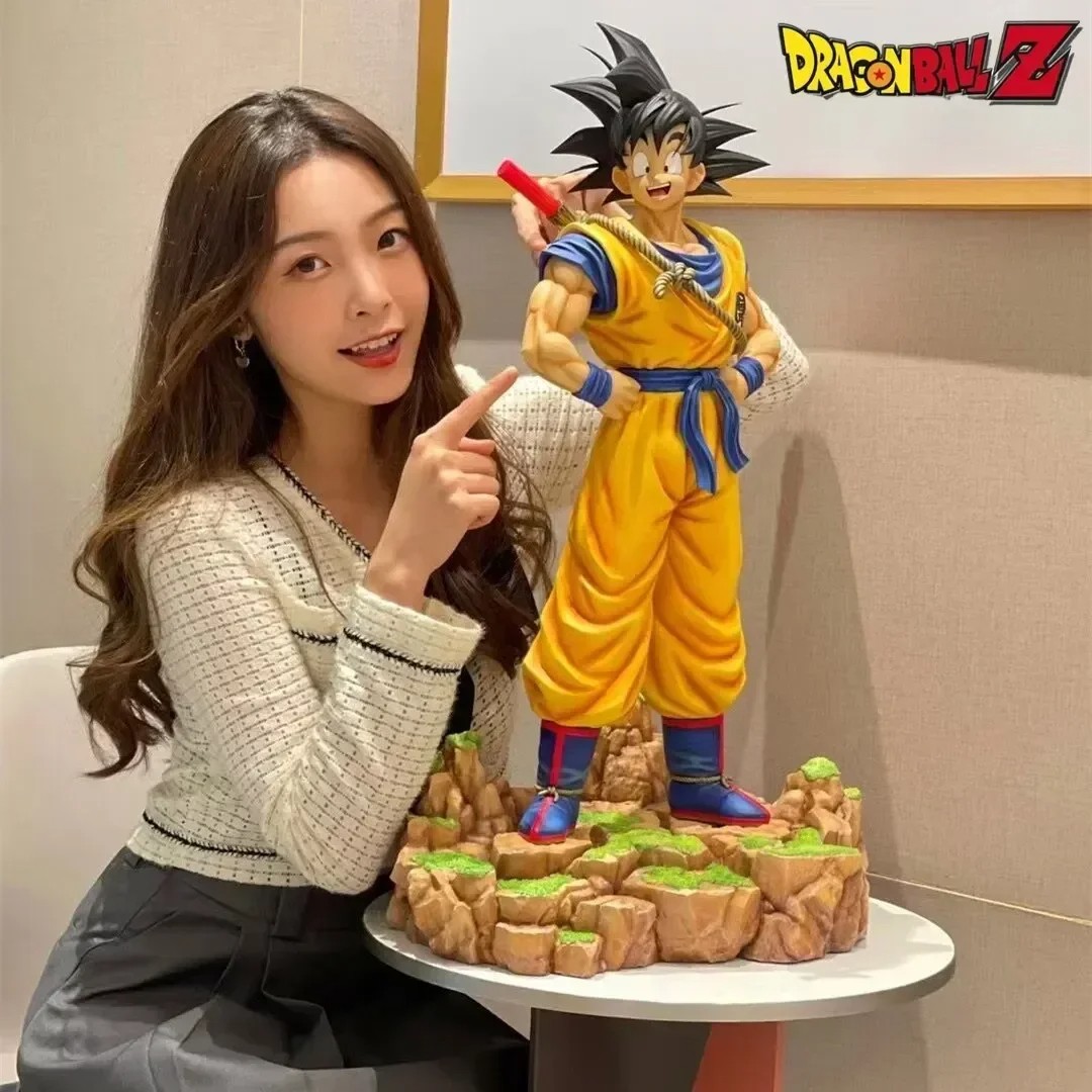 Anime Dragon Ball Dream Sun Goku Figure - Somersault Cloud Super Saiyan Standing Collection Statue