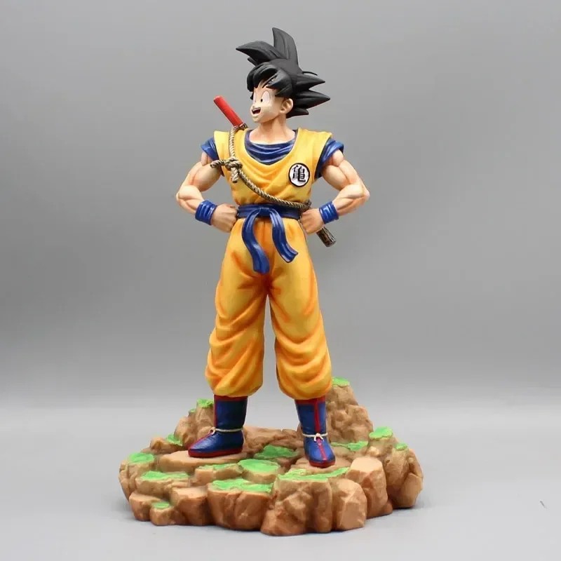 Anime Dragon Ball Dream Sun Goku Figure - Somersault Cloud Super Saiyan Standing Collection Statue