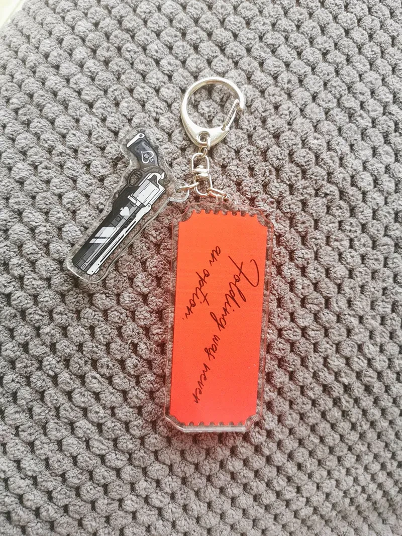 Acrylic Key Chain Pendant Without Black Cardboard
