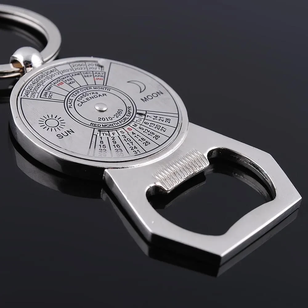 Men's And Women's Fashion Simple Perpetual Calendar Keychain