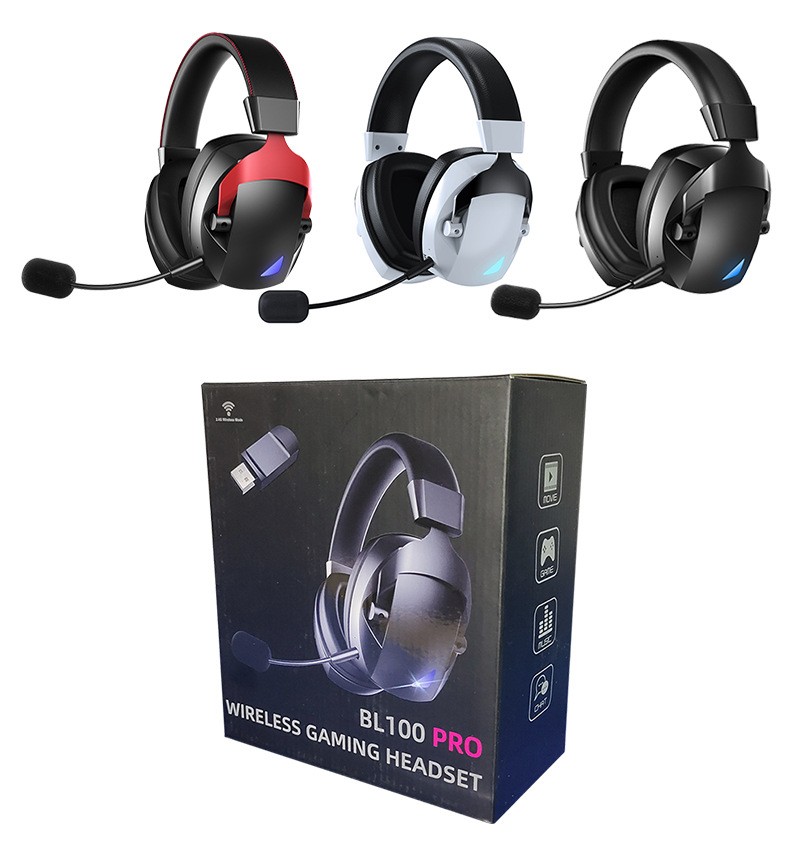 Cross-Border Over-Ear Bluetooth Headphones With Wireless Microphone 2.4G Dual-Mode, For E-Sports, Gaming PCs & PS5