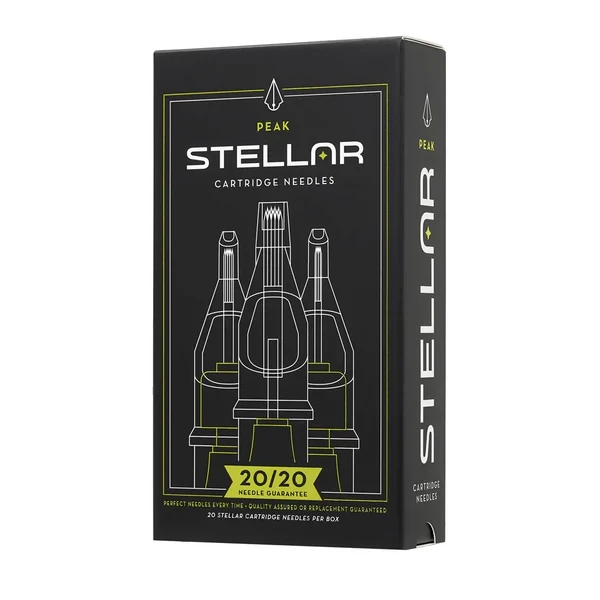 Peak Stellar Needle Cartridges  Round Liner  Box of 20