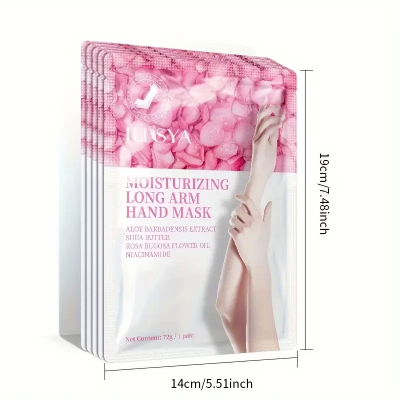 Soft and moist long arm hand mask