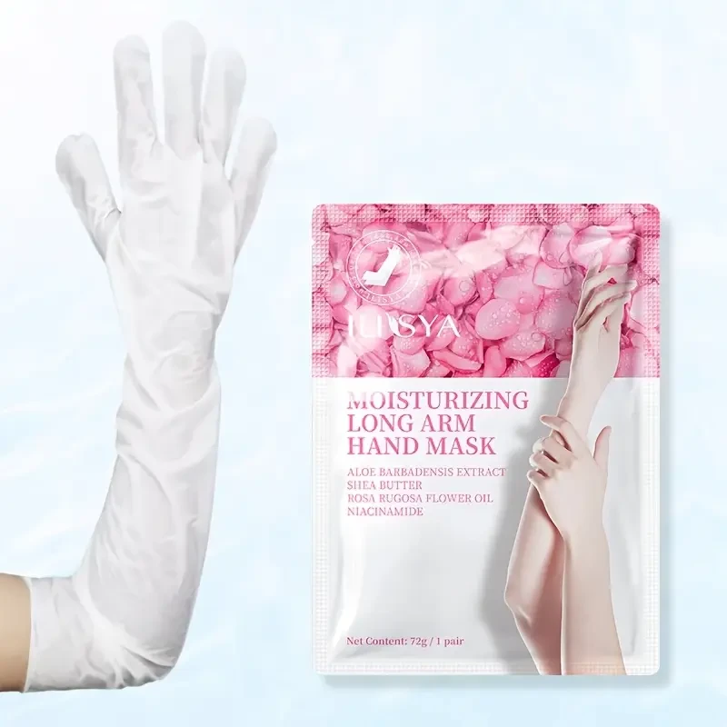 Soft and moist long arm hand mask