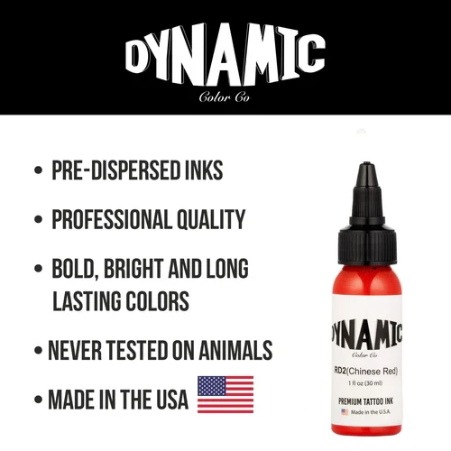 Dynamic Tattoo Ink Chinese Red  1 oz