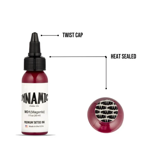 Dynamic Tattoo Ink Magenta  1 oz