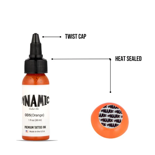 Dynamic Tattoo Ink Orange  1 oz