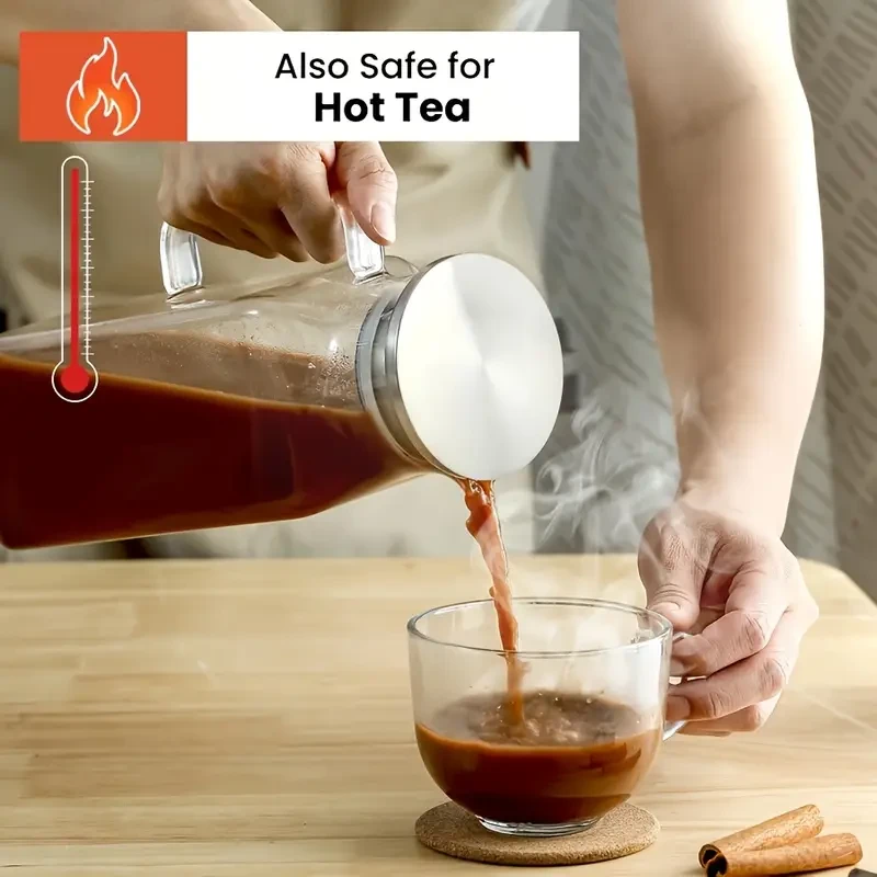 2000ml Square Glass Water Kettle