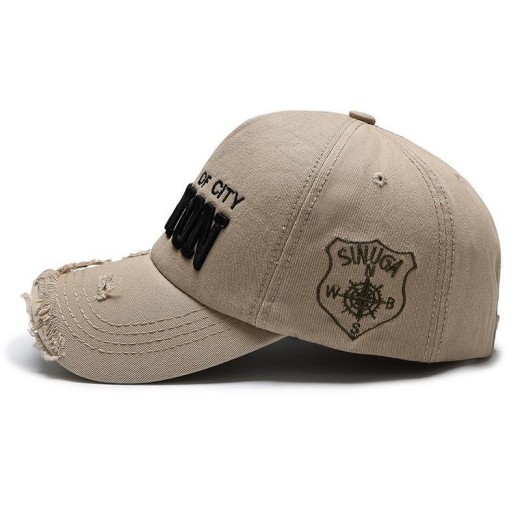 Women's Fashion Embroidered Ripped Cool Baseball Hat