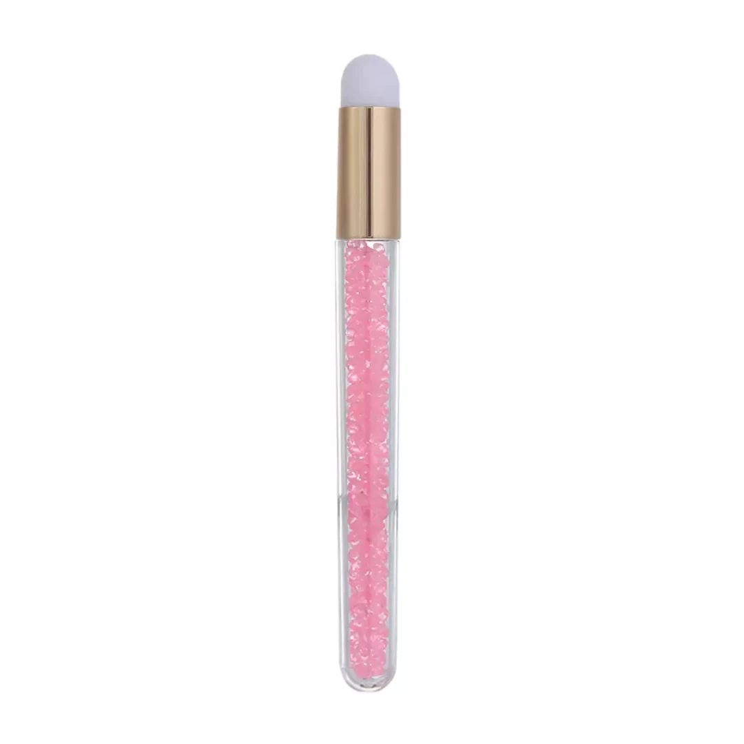 Crystal Glitter PMU Cleanser Brush  Light Pink  1 Pc
