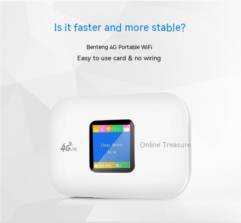 4G Wireless Router Vehicle-mounted Network Card Mobile Portable Wi-Fi