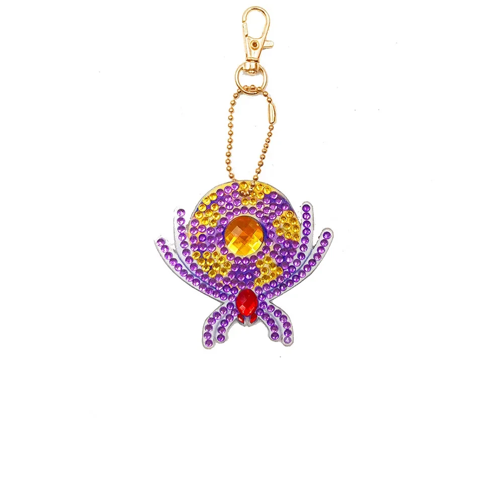 DIY Diamond Painting Keychain Wansheng Series Stick-on Crystals Five Pack Bag Ornaments Double-sided