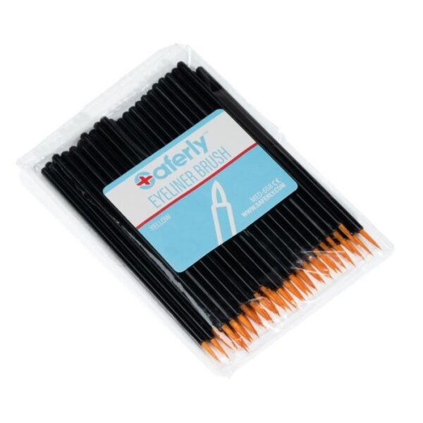 Saferly  Disposable Eyeliner/Detail Brushes  Fine Tip  Pack of 50
