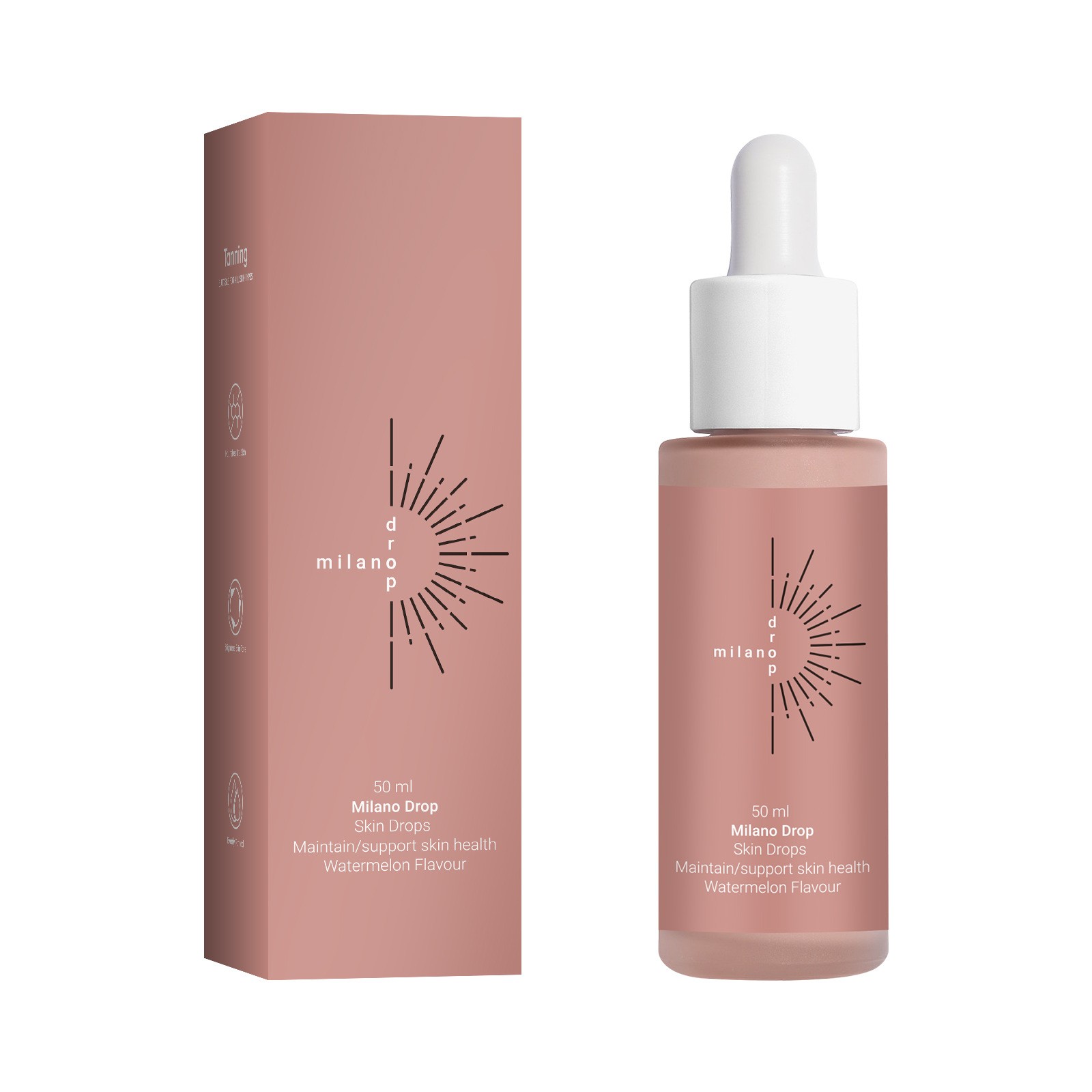 Tanning Face Serum - Self Tanning Serum Drops for Face & Body, Fine Line Repair, Dark Bronzer, Outdoor & Tanning Bed Formula