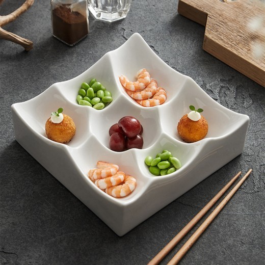 Alien Multi Grid Exquisite Ceramic Dish Plate