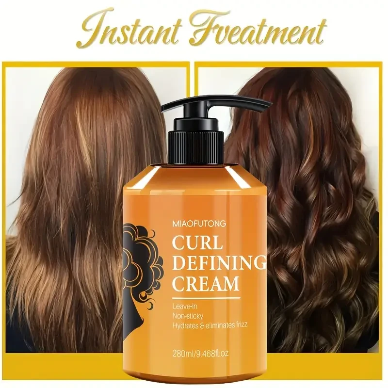 Set of 3 - 280Ml Moroccan Argan Oil Curl Defining Cream