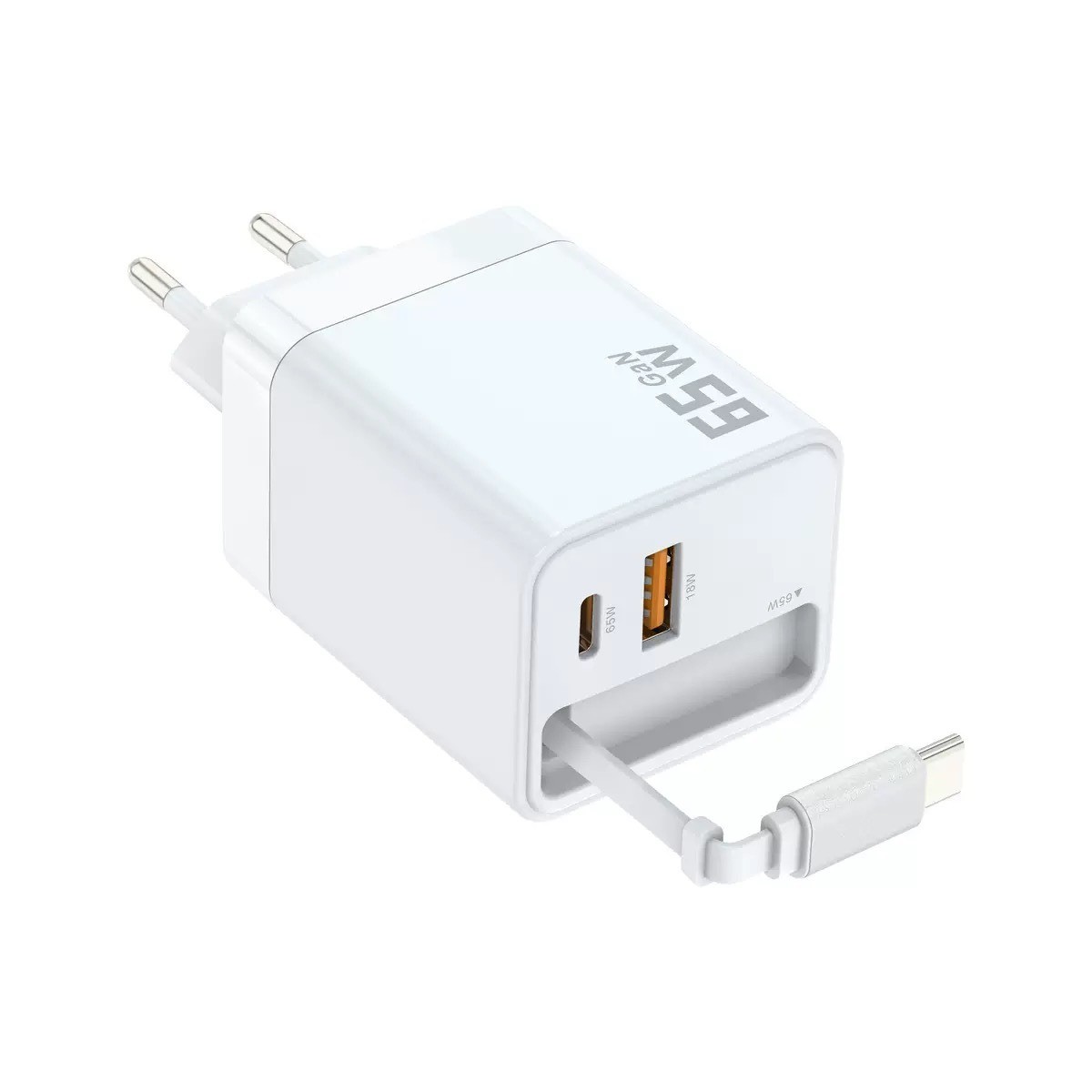 Simple Household Use PD40W Flexible Wire Charging Plug