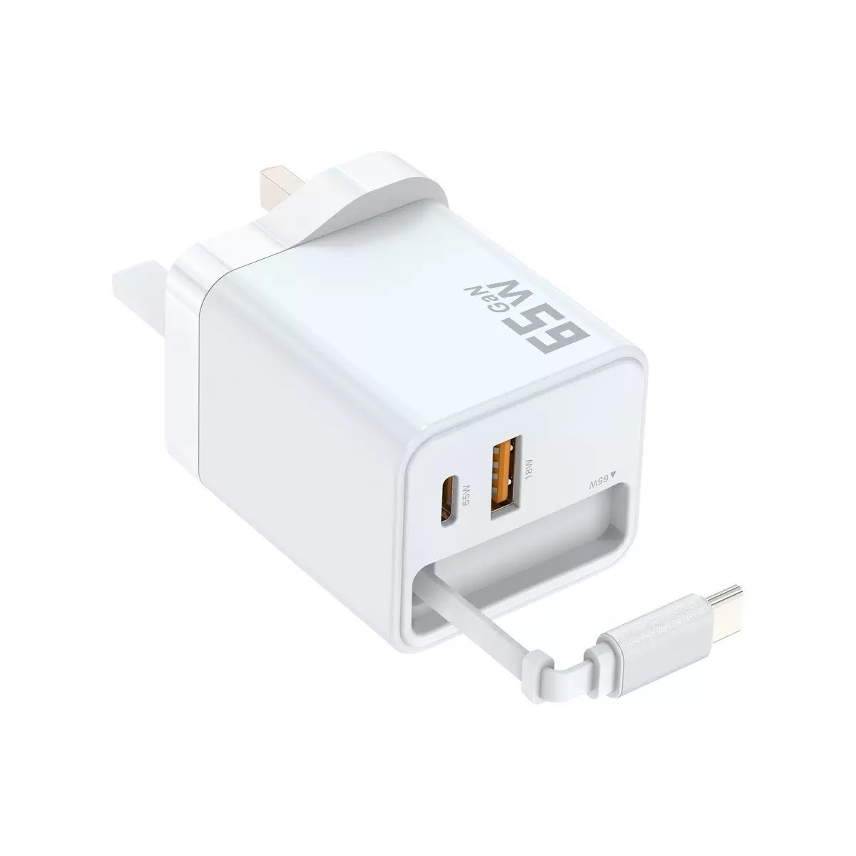 Simple Household Use PD40W Flexible Wire Charging Plug