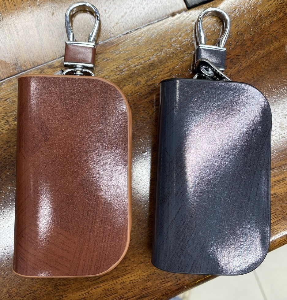 Fashion Zipper Vgenuine Leather Car Key Case
