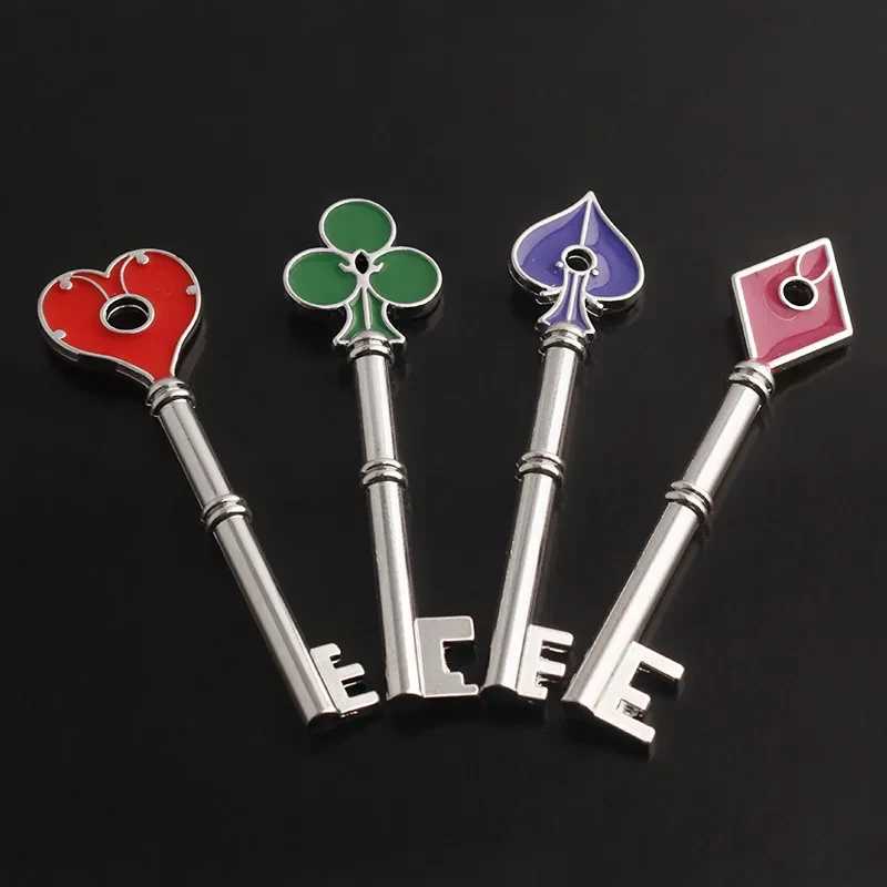 Playing Card Key Shape Keychain Gift Box Set