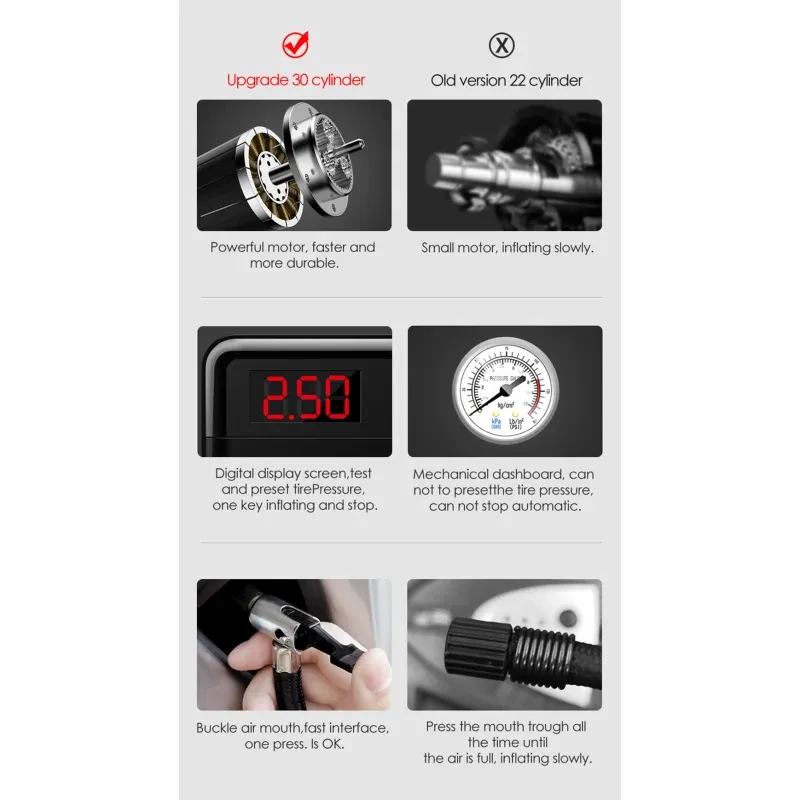 Car universal car portable intelligent air pump