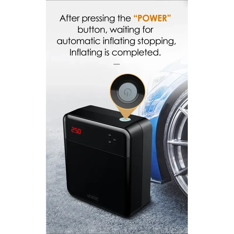 Car universal car portable intelligent air pump