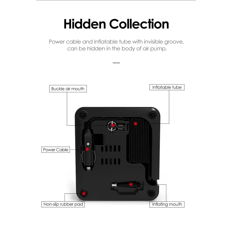 Car universal car portable intelligent air pump
