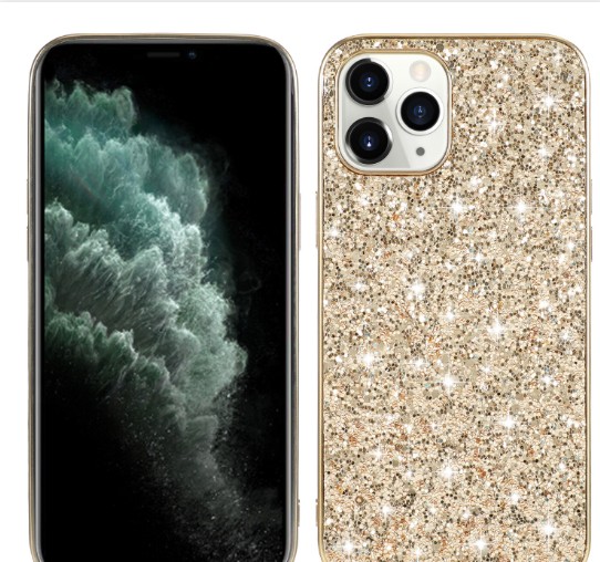 Pure Color Protective Cover Sequins Veneer