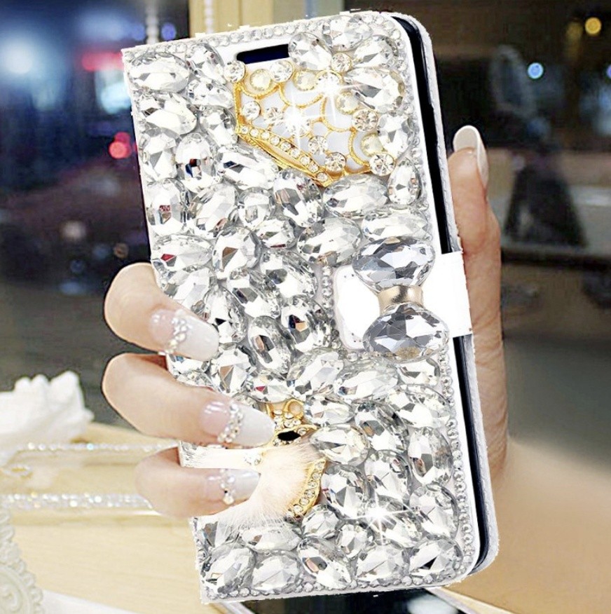 Leather Case For Phone Case All-inclusive Rhinestone