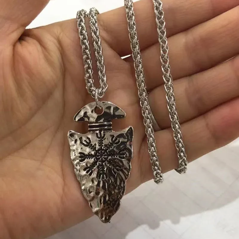 Viking Pirate Spear Rune Party Punk Necklace