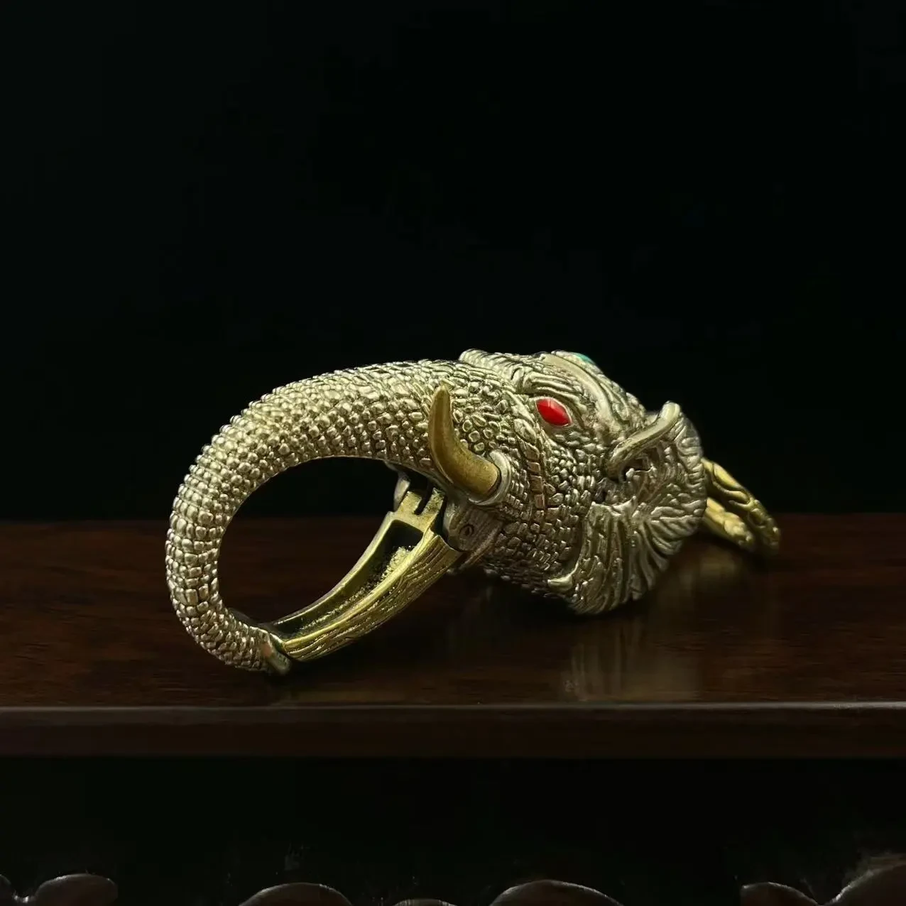 Elephant Keychain Men's Antique Waist Hanging