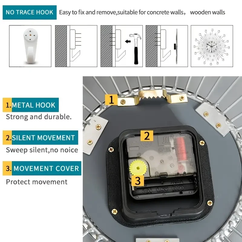 Extra Large Pendulum Wall Clock