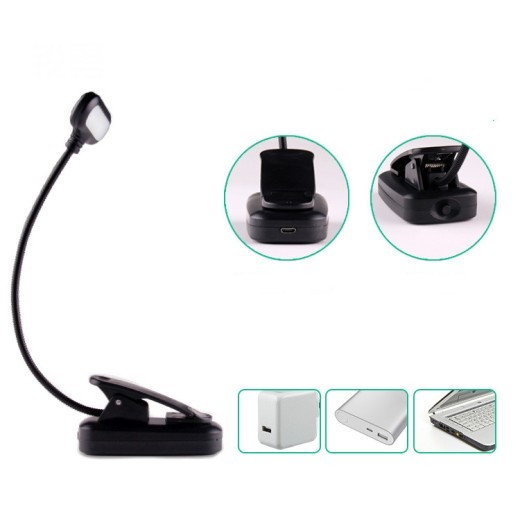 Bedside Reading Clip Lamp USB Charging Hose Lamp Led Desk Lamp