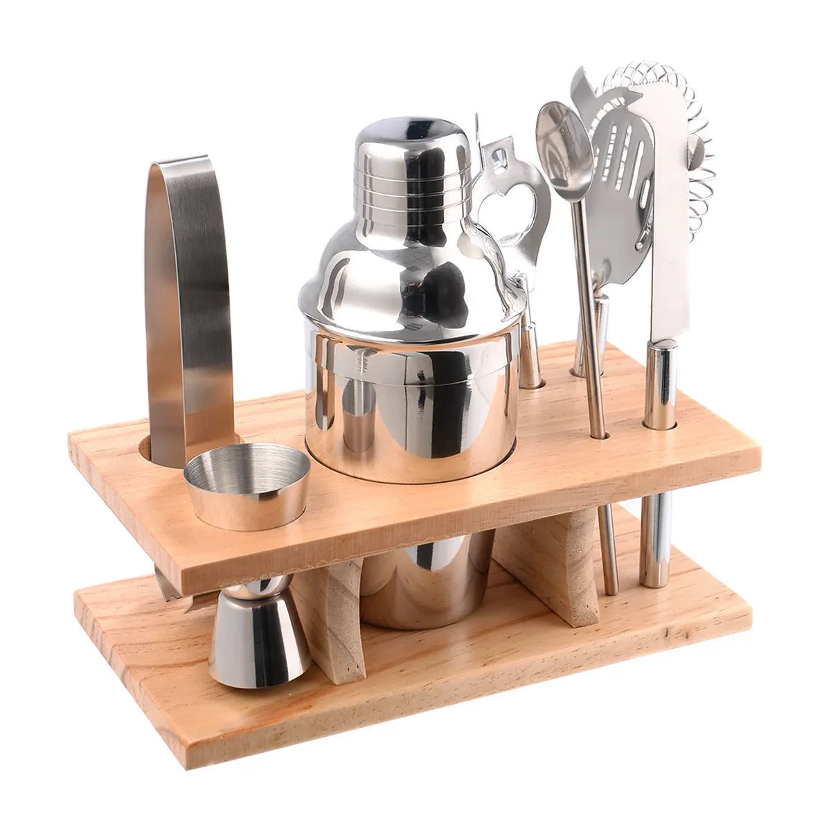 Set Cocktail Shaker Bar Set Stainless Steel Bartender Kit M