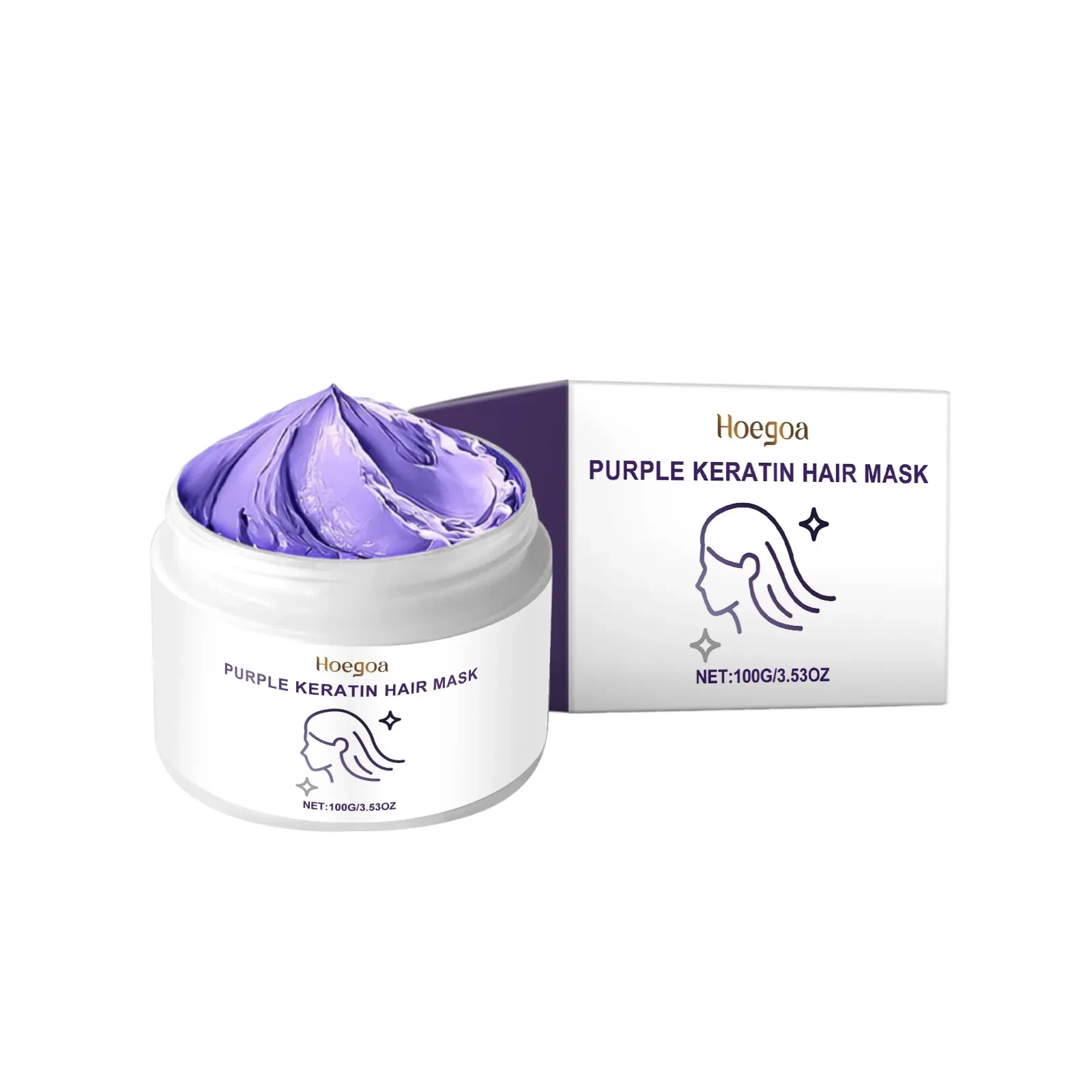 HOEGOA Purple Keratin Hair Mask