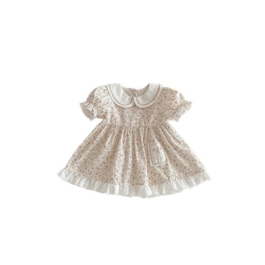 Floral Princess Baby Dress For One Year Old