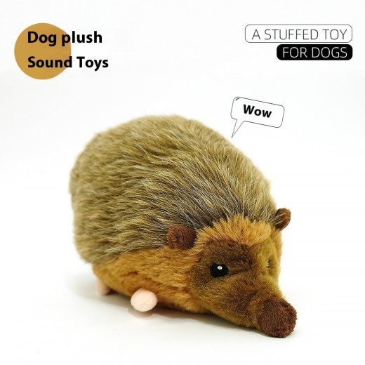 Simulation Hedgehog Puppy Dog Sound Bite-resistant Interactive Companion Pet Plush Toy