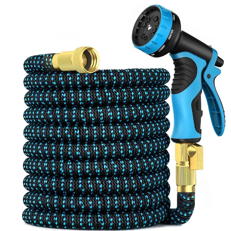 Expandable Magic Garden Hose | Flexible High-Pressure Water Hose with Spray Gun