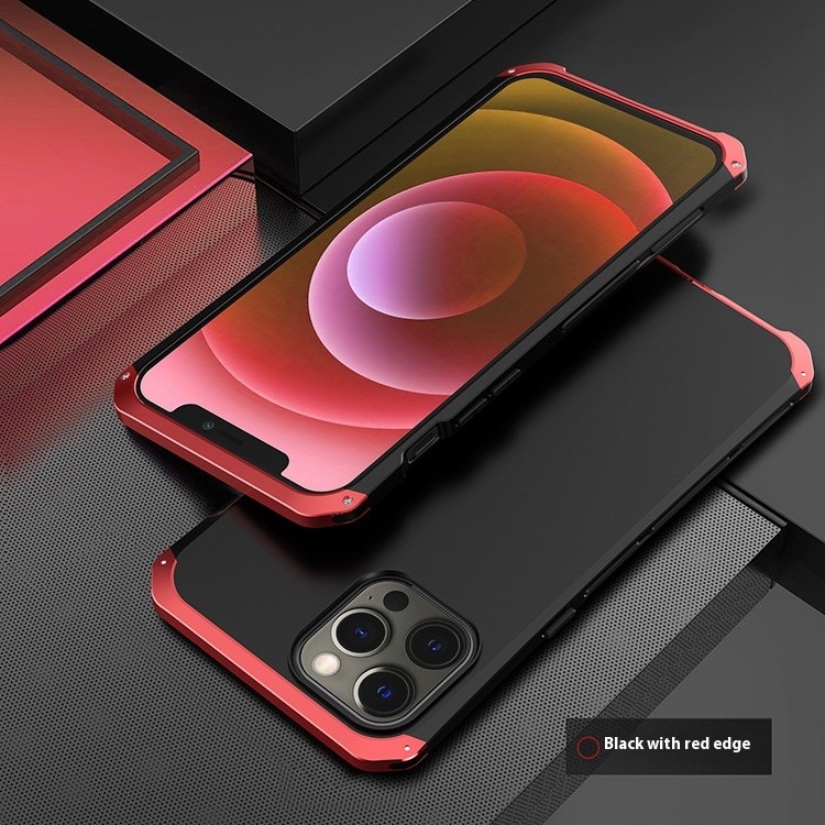 Fashion Drop-resistant Metal Screw Hard Shell Phone Case