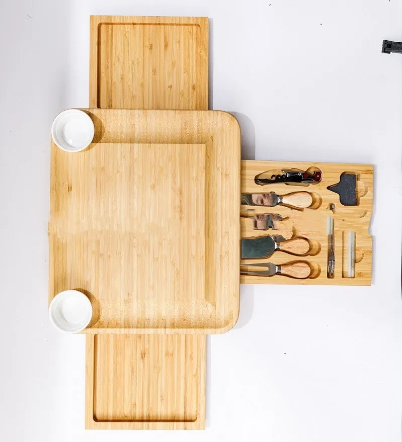 Three Draw Cheese Plate Set