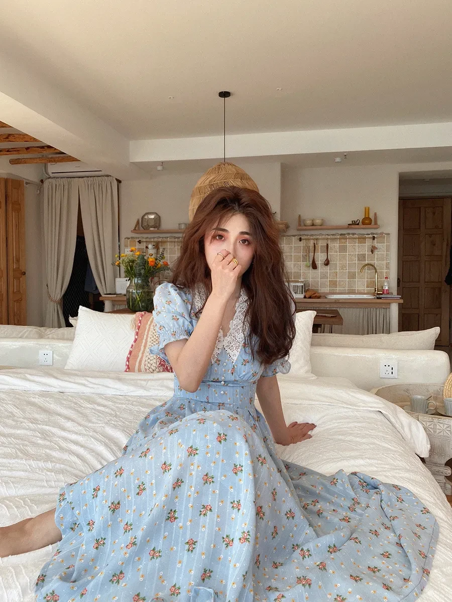 Flowers Small Daisy Dress Europe And America