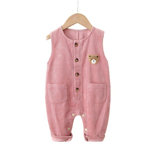 Fashion Personality Child Bear Corduroy Jumpsuit