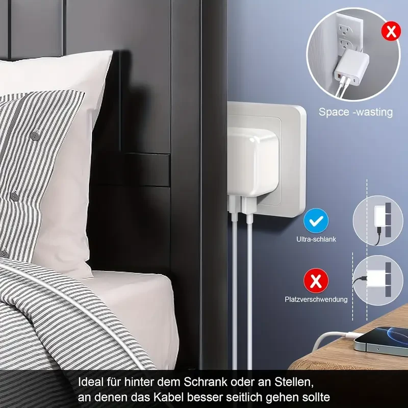 AU Plug 4-in-1 USB Charger Block