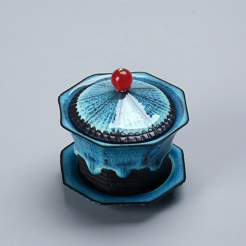 Creative Ceramic Tea Set Porcelain Teapot Teacups Trays Teaware Portable Travel Drinkware