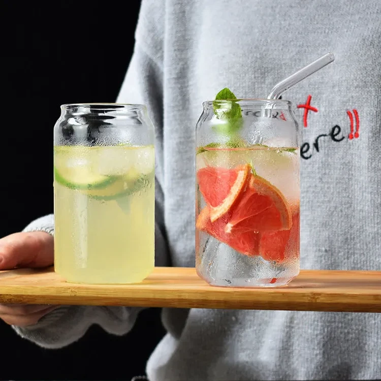 Coke Can Shape Ice Soda Cup Milk Fruit Tea Glass