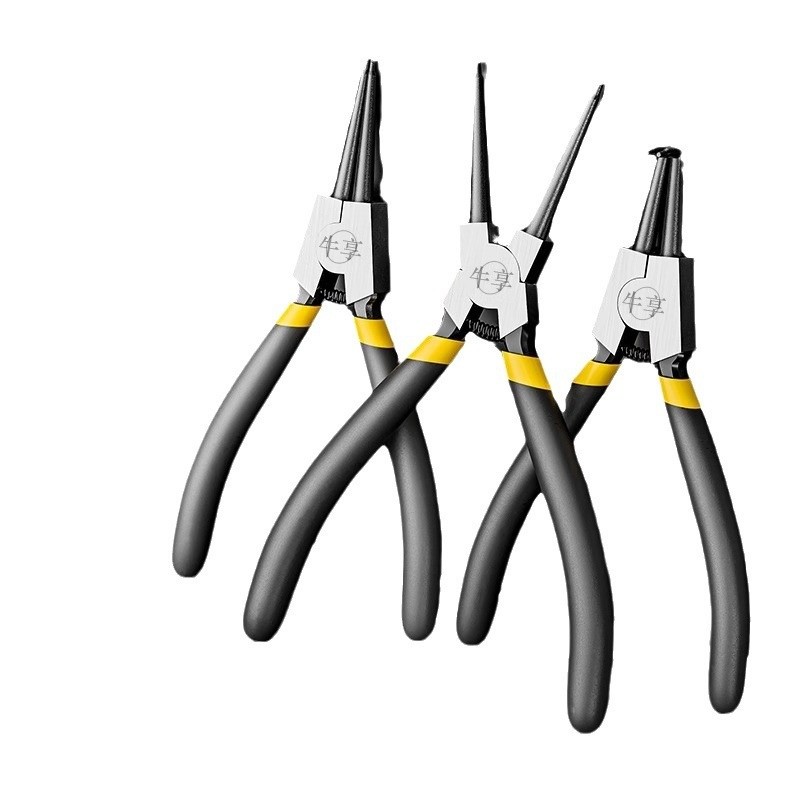Industrial Super Hard Circlip Pliers 7-inch Auto Repair Tools